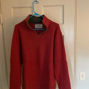 Aran Market Wool quarter zip